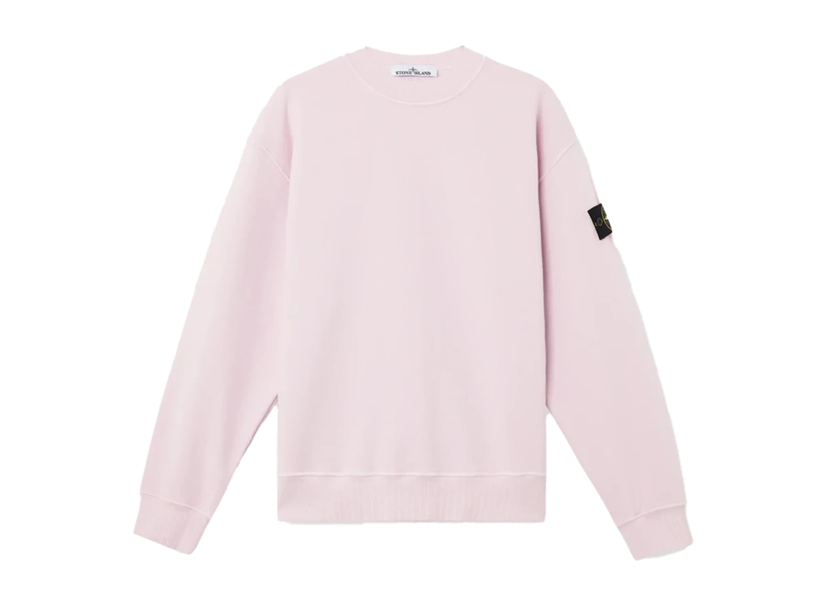 Stone Island Oversized-Fit Heavy Fleece Crewneck Sweatshirt Pink Produktfoto