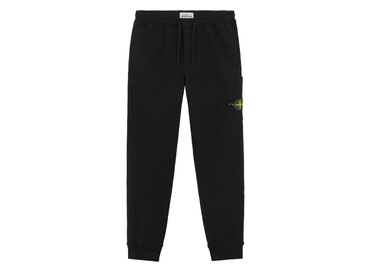 Stone Island Fleece Sweatpants Black Produktfoto