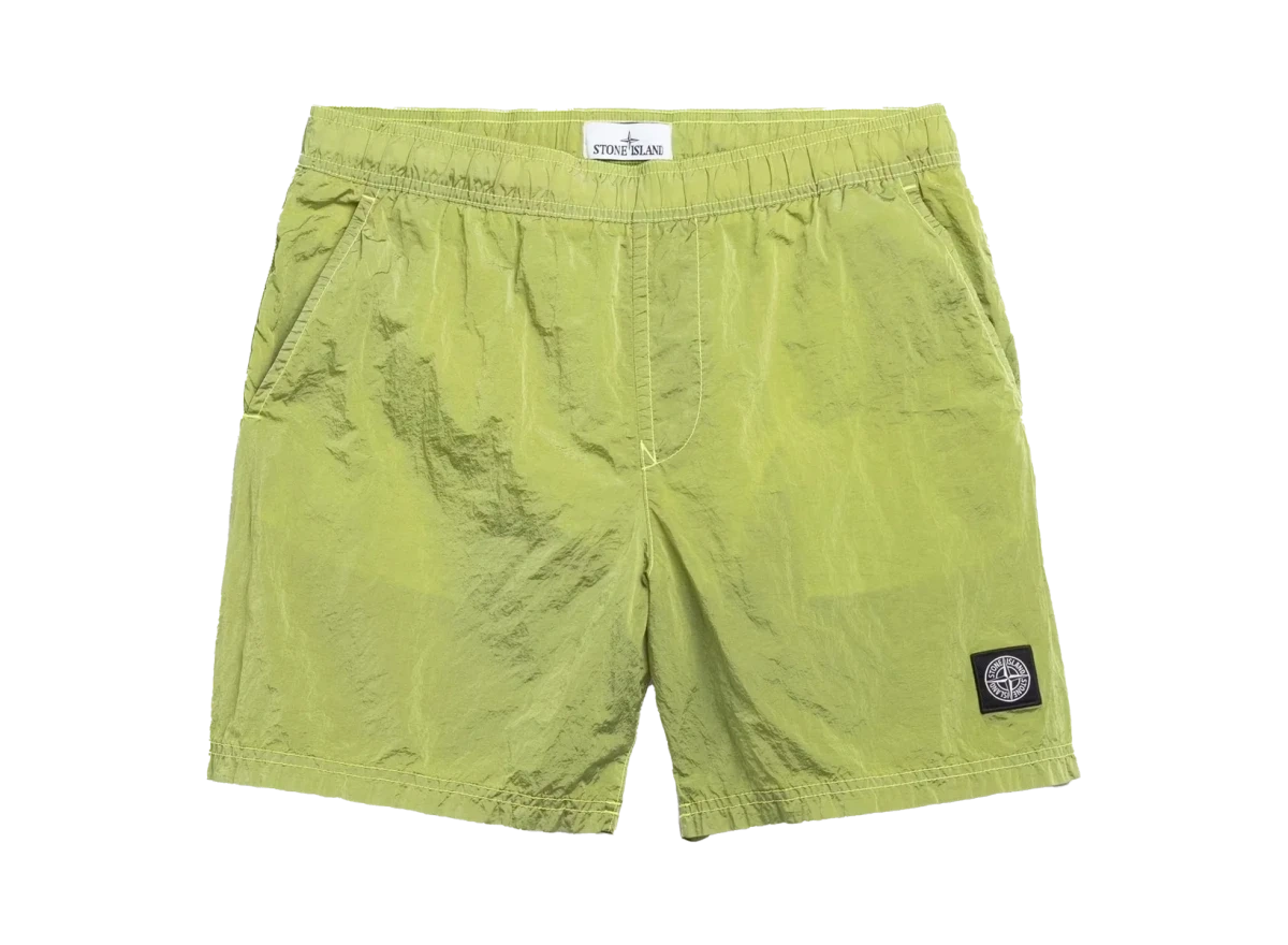 Stone Island Compass Logo Swim Shorts Lemon product photo