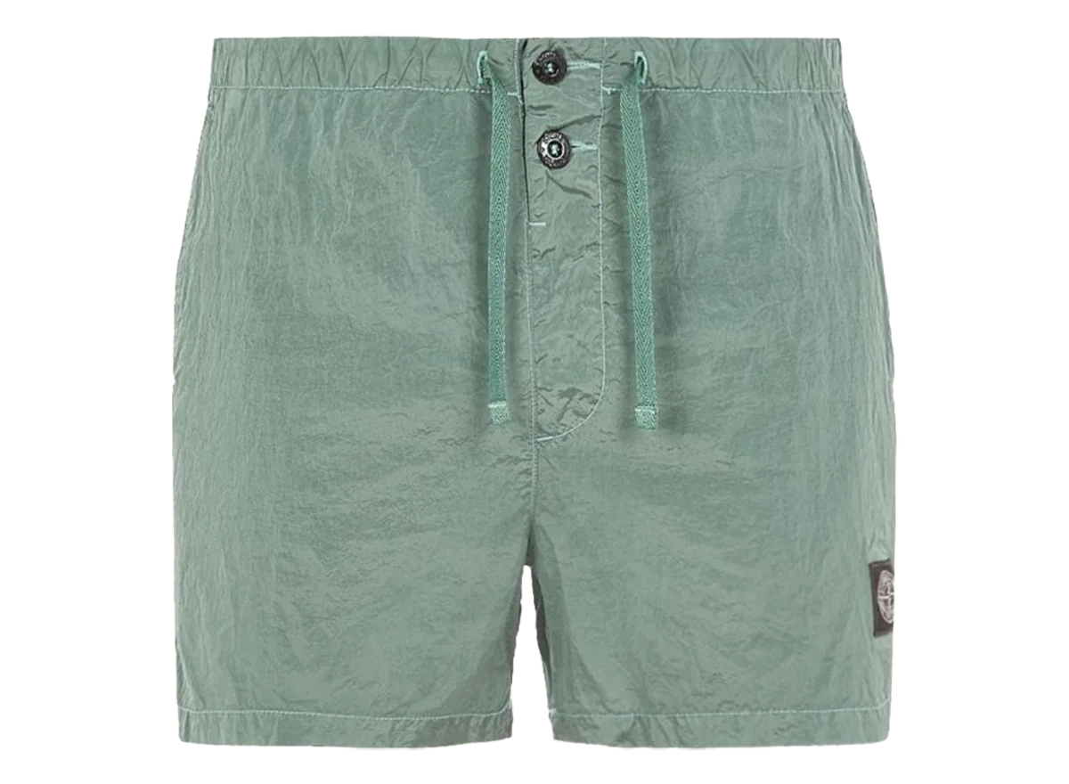 Stone Island Compass Logo Swim Shorts Light Green Produktfoto
