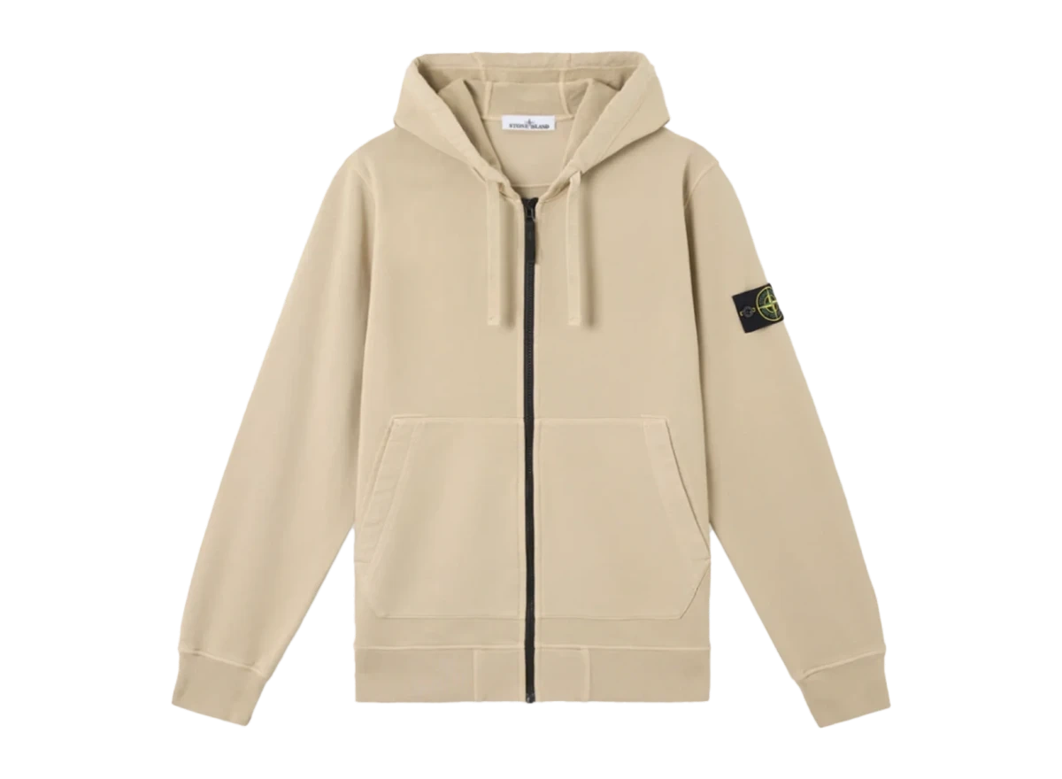 Stone Island Regular Fit Hooded Zip-Up Desert Produktfoto
