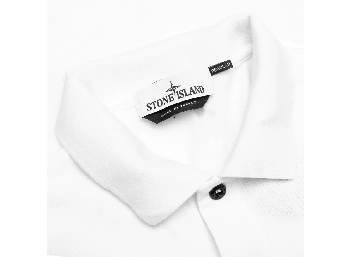 Stone Island Polo Shirt White - Image 2