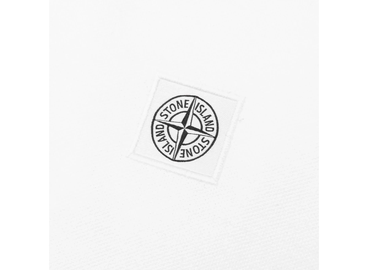 Stone Island Polo Shirt White - Image 3