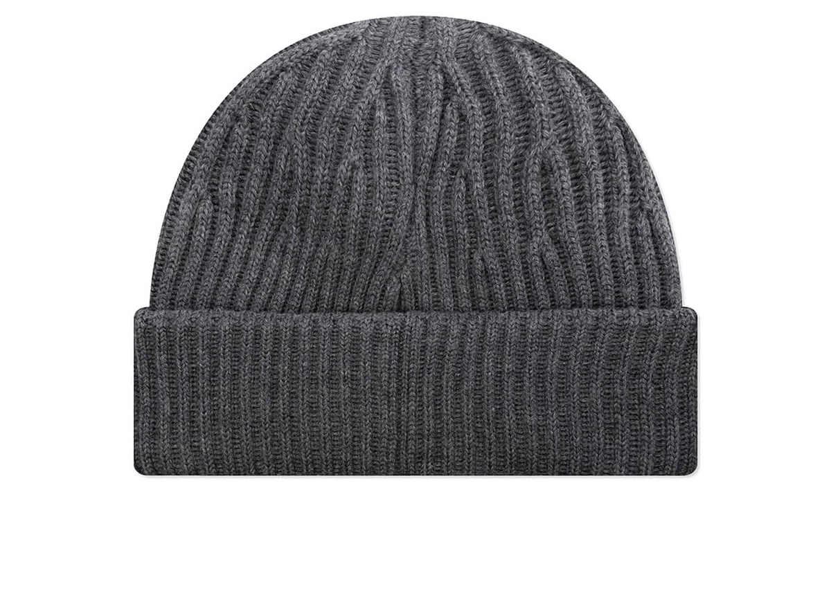 Stone Island Full Rib Wool Beanie Grey - Image 1