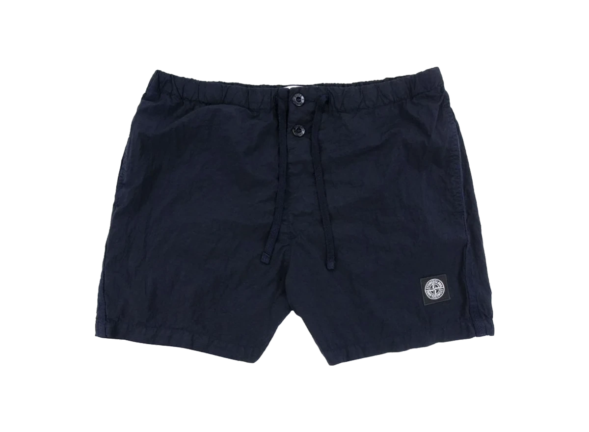 Stone Island Compass Logo Swim Shorts Navy Blue Produktfoto
