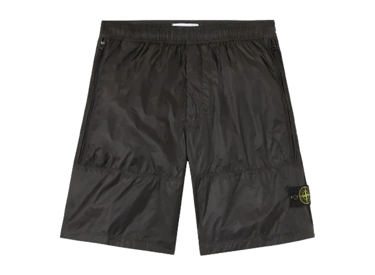Stone Island Ripstop Light Nylon Bermuda Lead Grey product photo