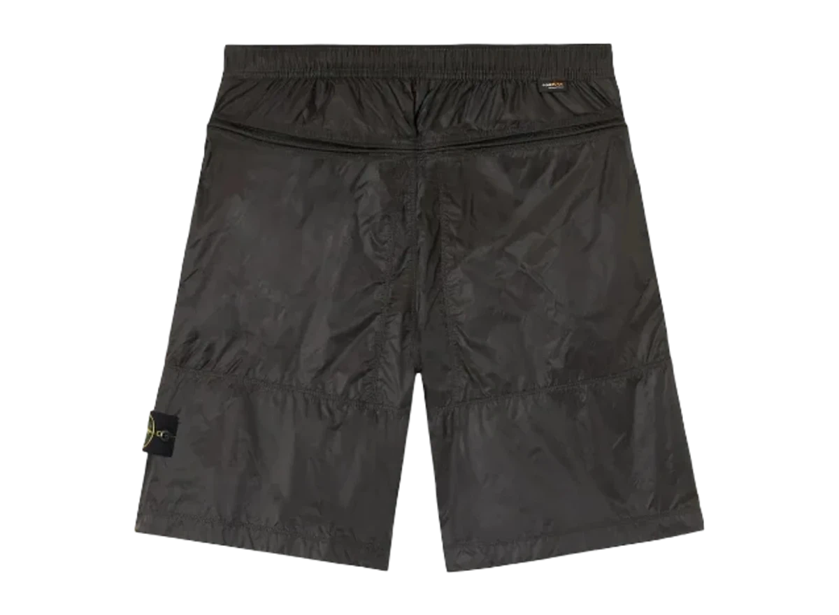 Stone Island Ripstop Light Nylon Bermuda Lead Grey - Image 1