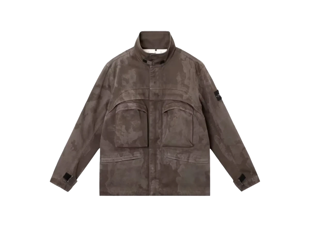 Foto del prodotto Stone Island Raso Gommato Camo Field Jacket Brown