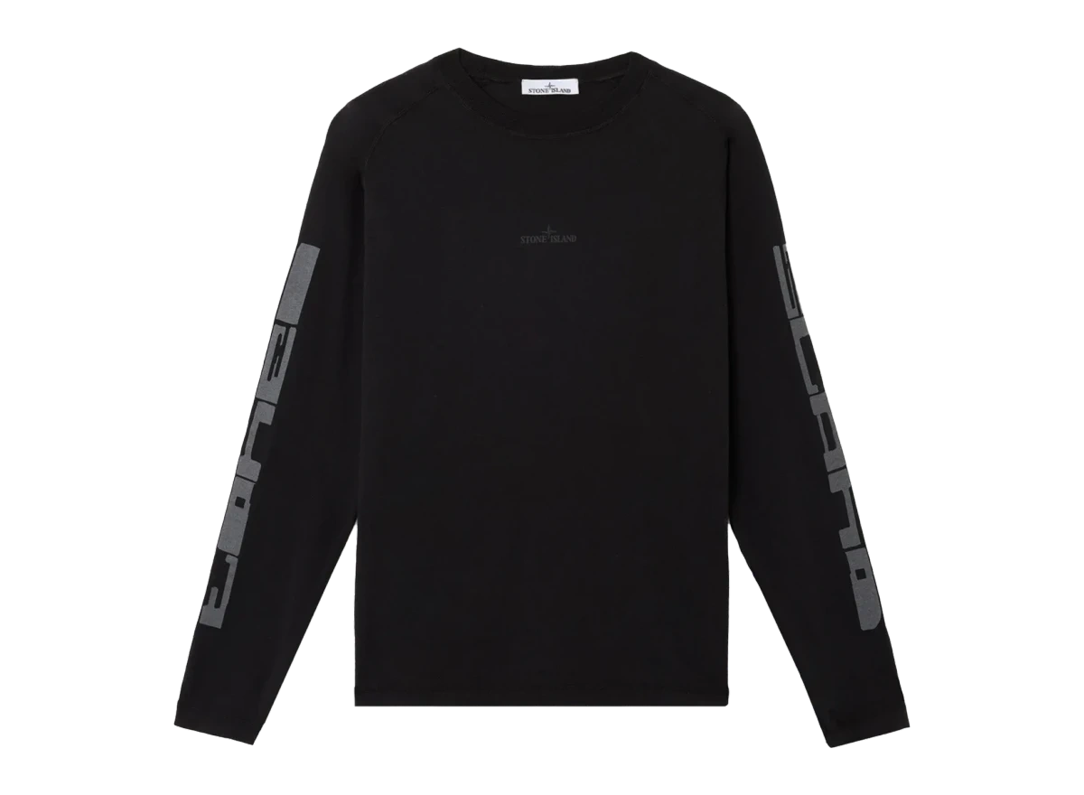 Stone Island Reflective Institutional Three Longsleeve Black Produktfoto