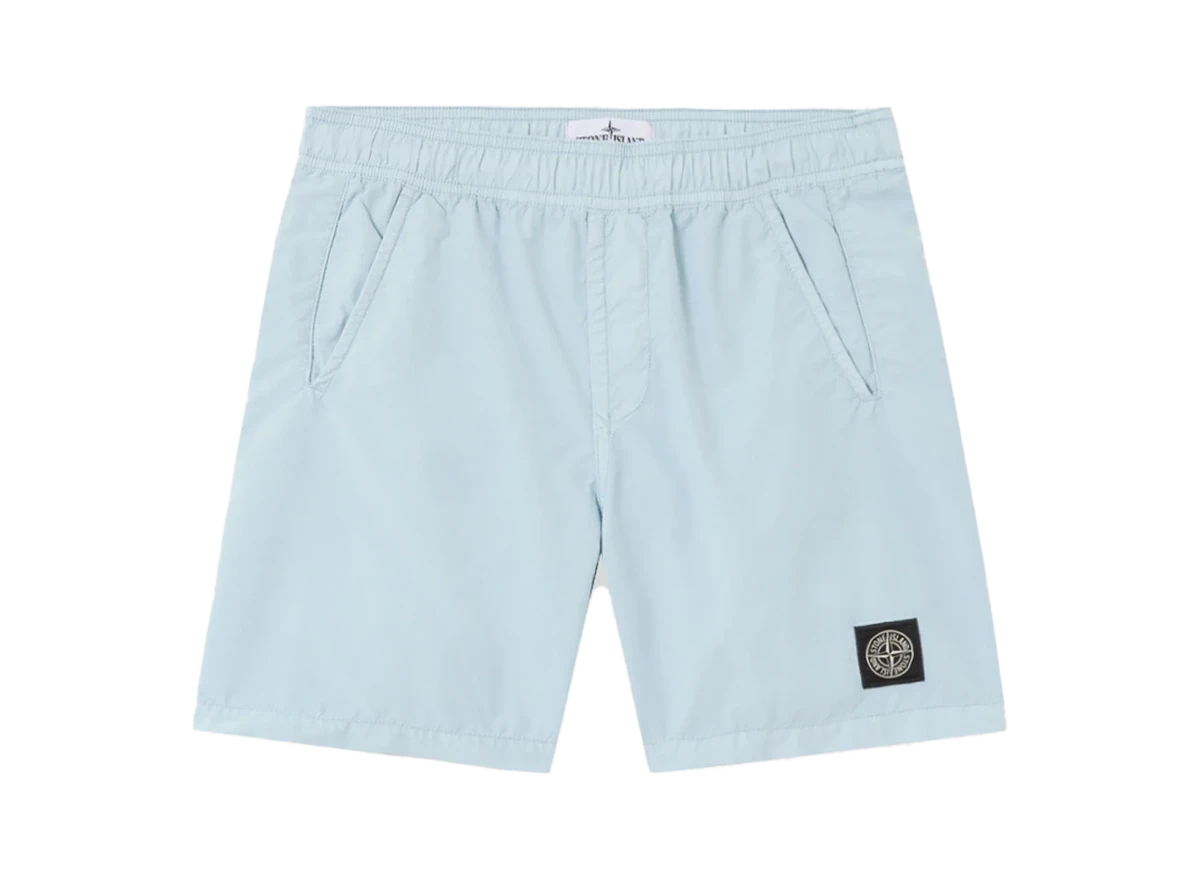 Stone Island Compass Logo Swim Shorts Sky Blue Produktfoto