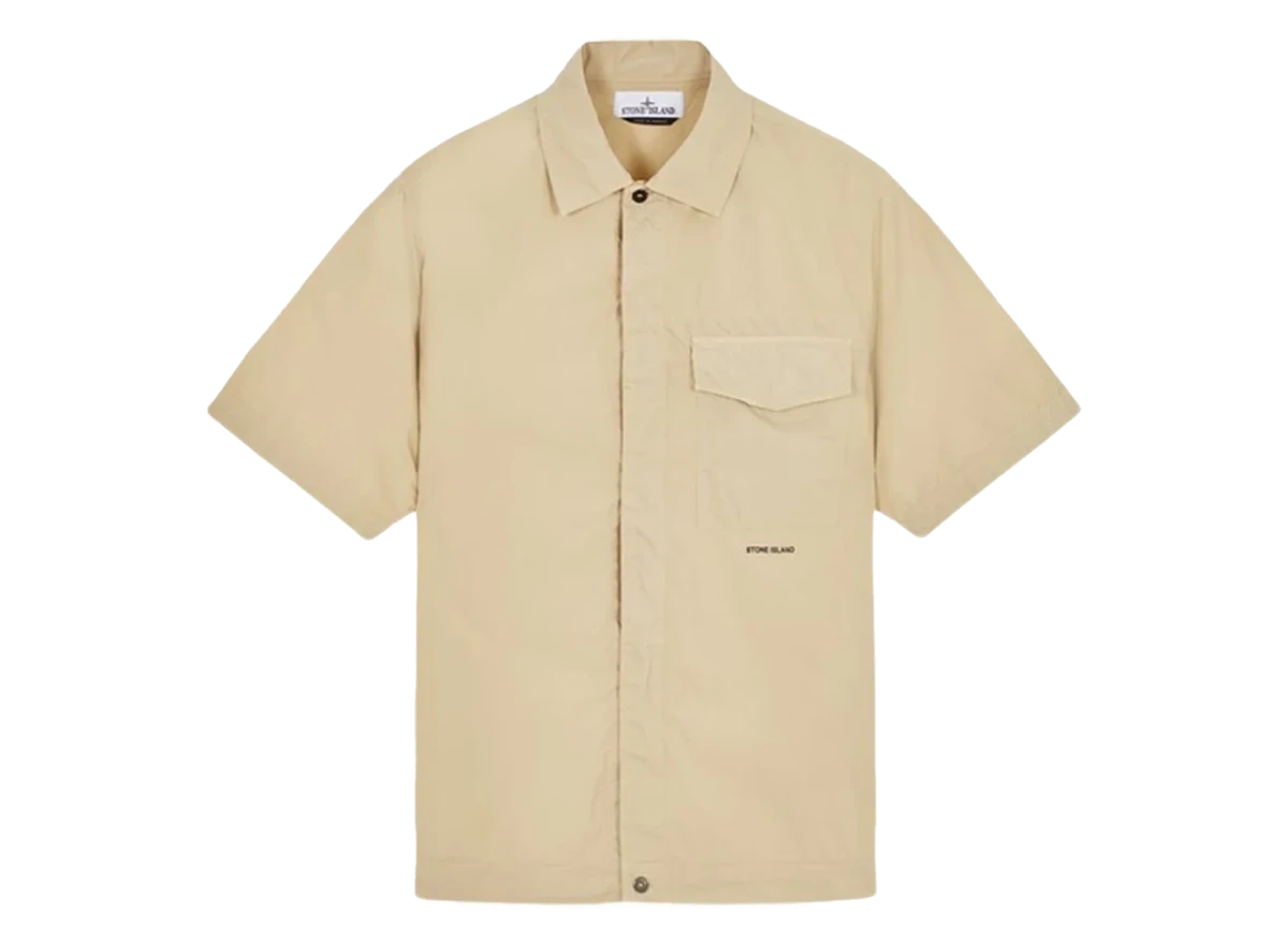 Stone Island Detailed Overshirt Sand Produktfoto