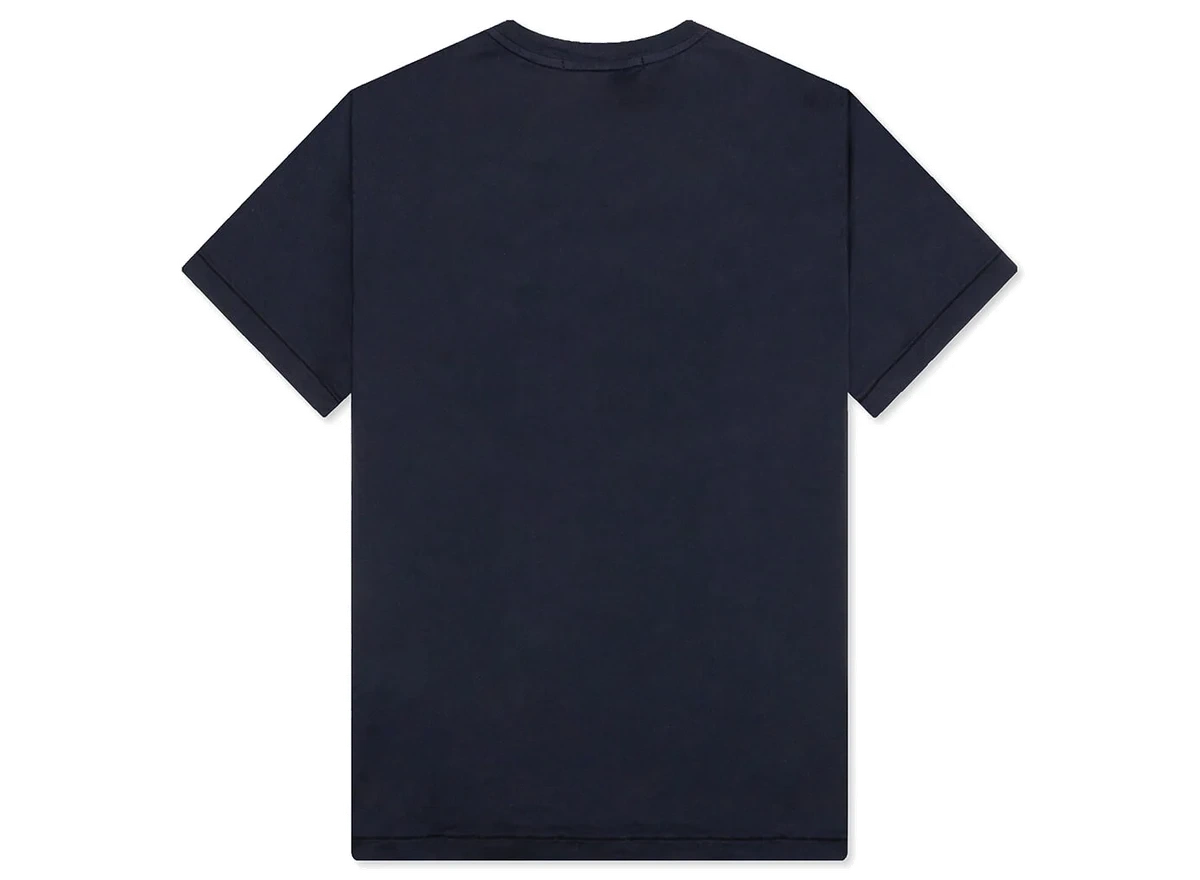 Stone Island Patch Logo T-Shirt 24113 Navy Blue - Image 1