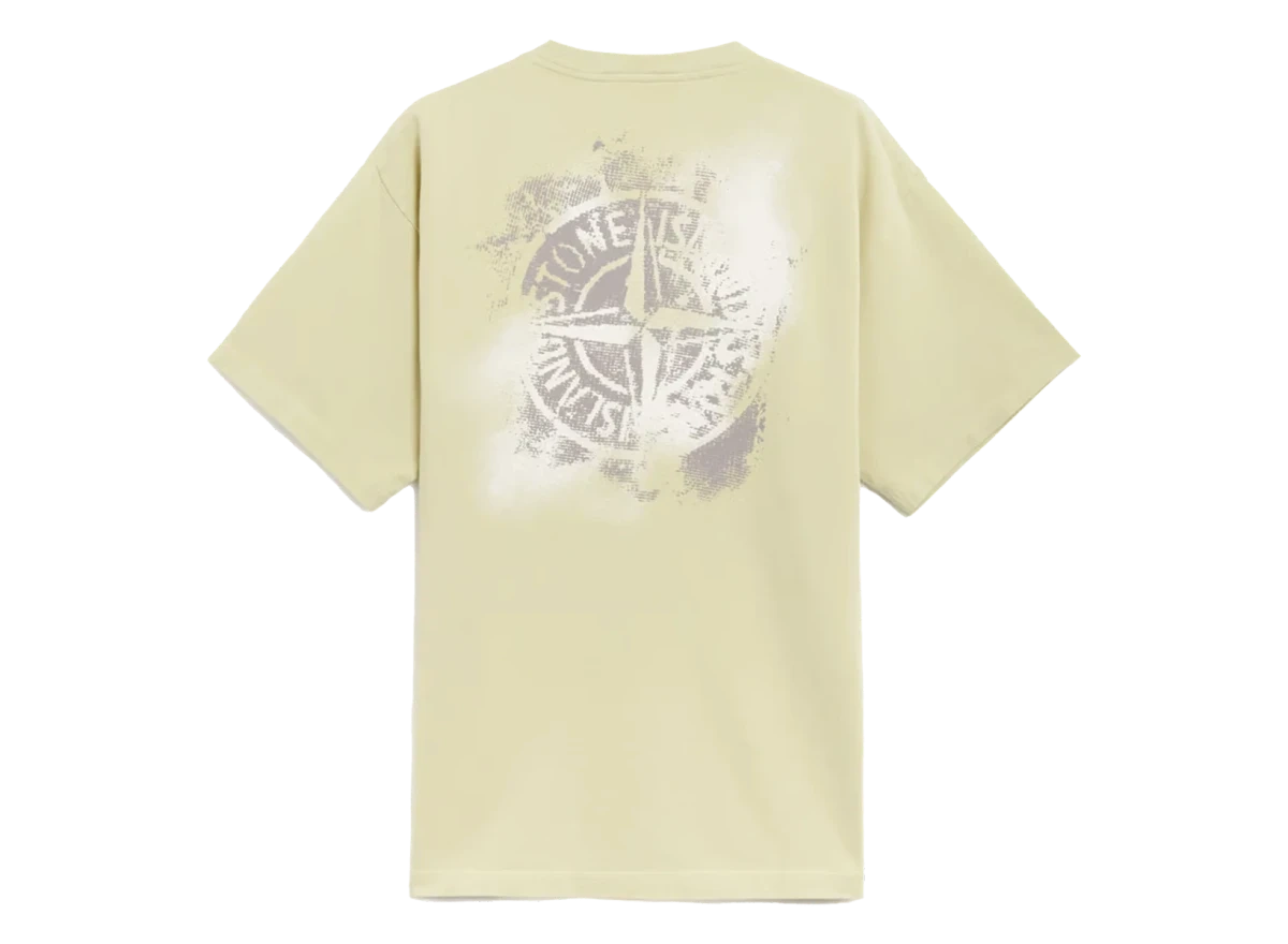 Stone Island Faded Logo T-Shirt Pistachio - Image 1