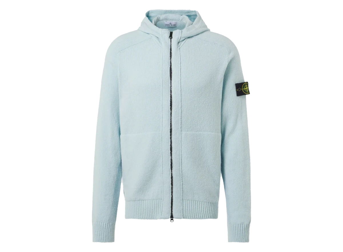 Foto del prodotto Stone Island Wool Zip Hoodie Baby Blue