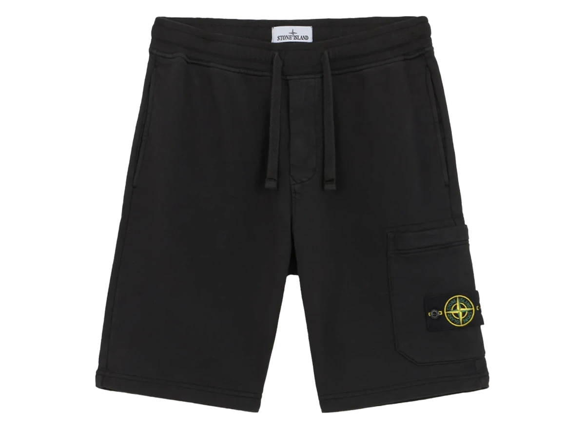 Stone Island Felpa Bermuda Shorts Black Produktfoto