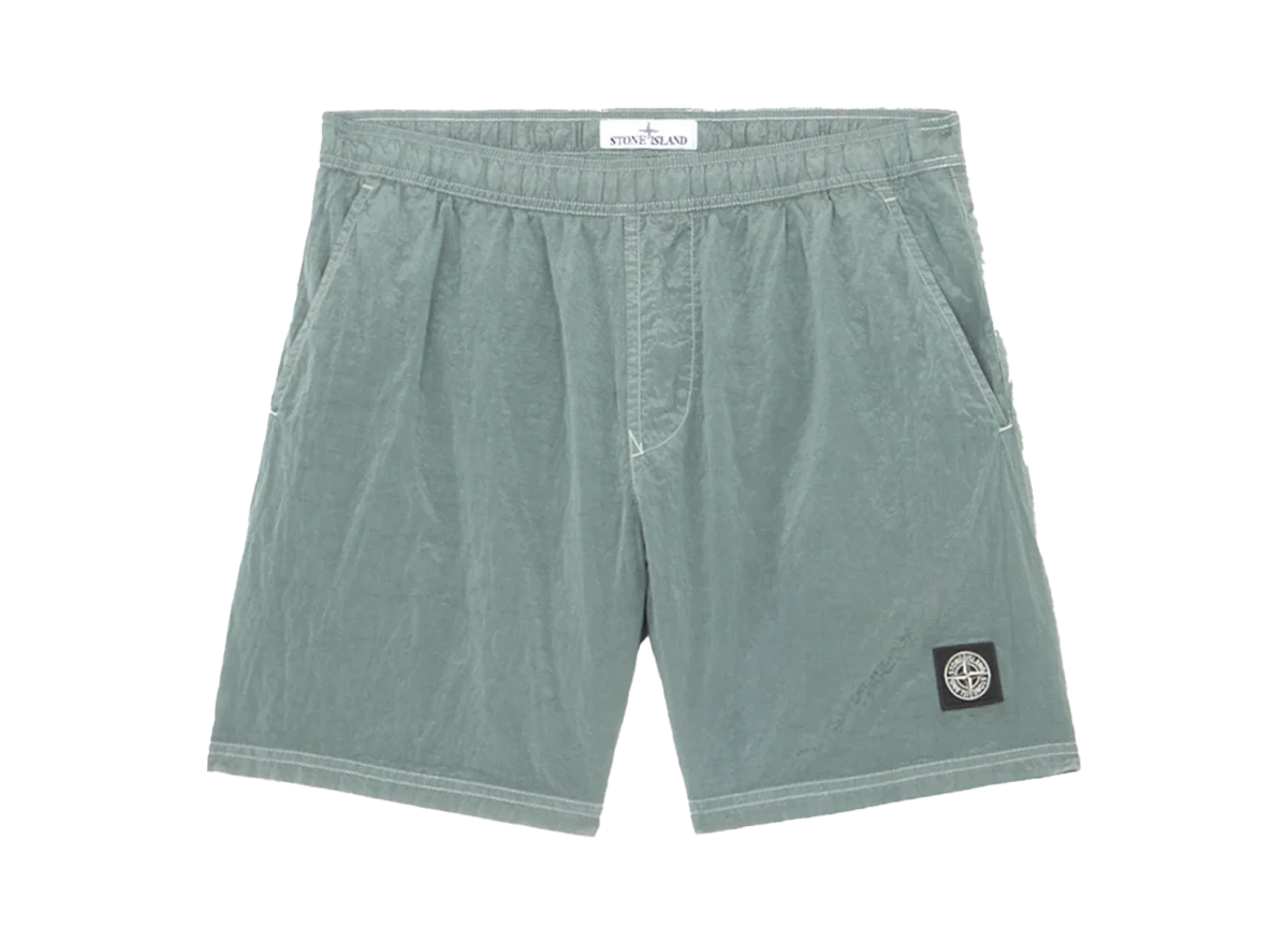 Stone Island Nylon Swim Short Green Grey product photo