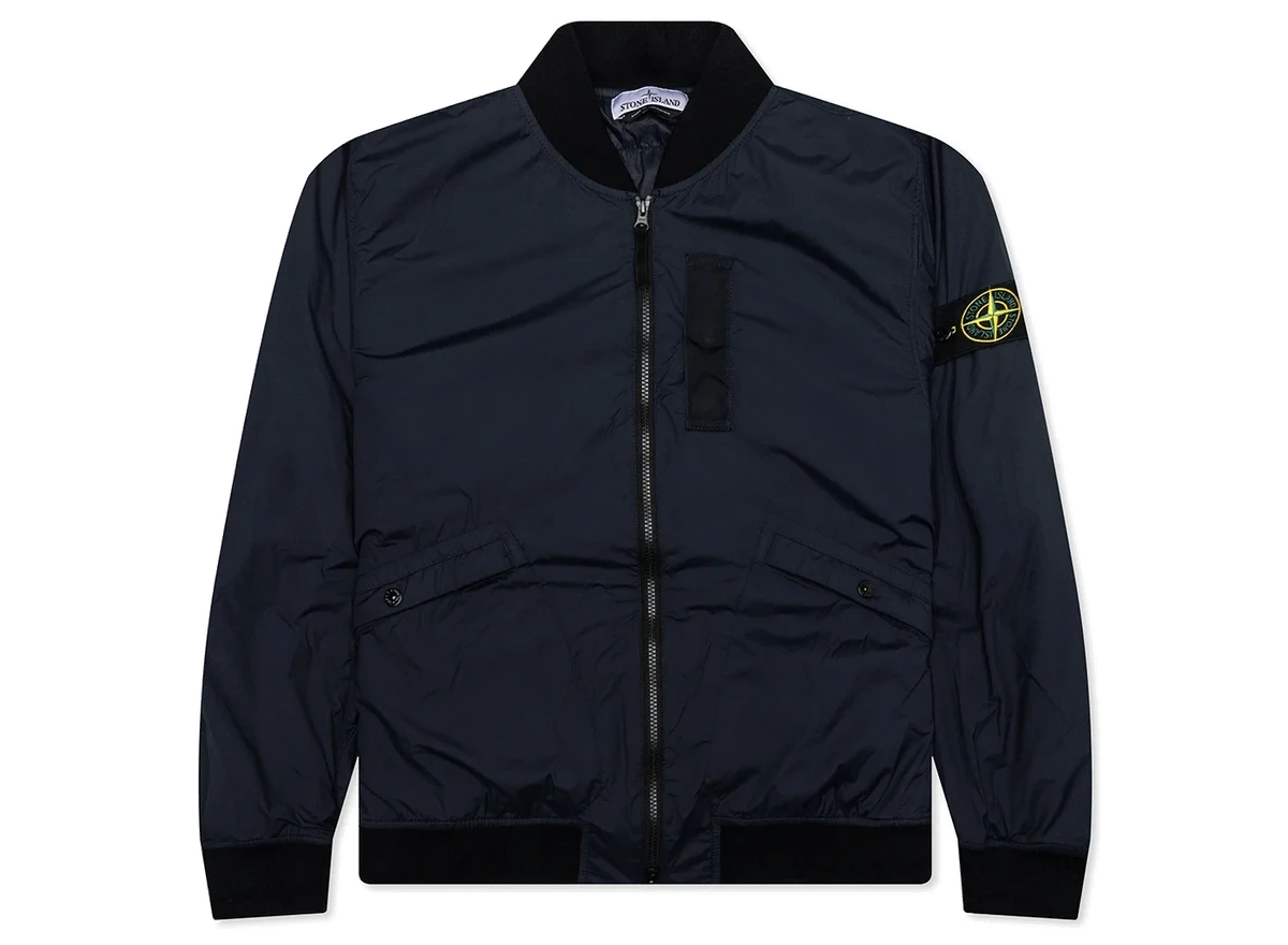 Foto del prodotto Stone Island Skin Touch Nylon Bomber Jacket Navy Blue