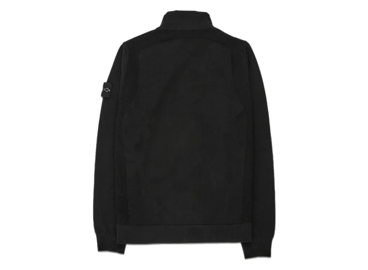 Stone Island Zipper Cardigan Black - Image 1