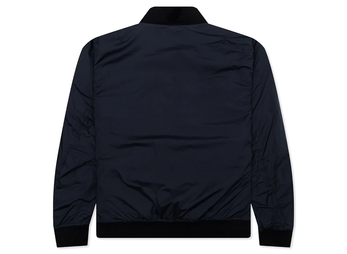 Stone Island Skin Touch Nylon Bomber Jacket Navy Blue - Image 1