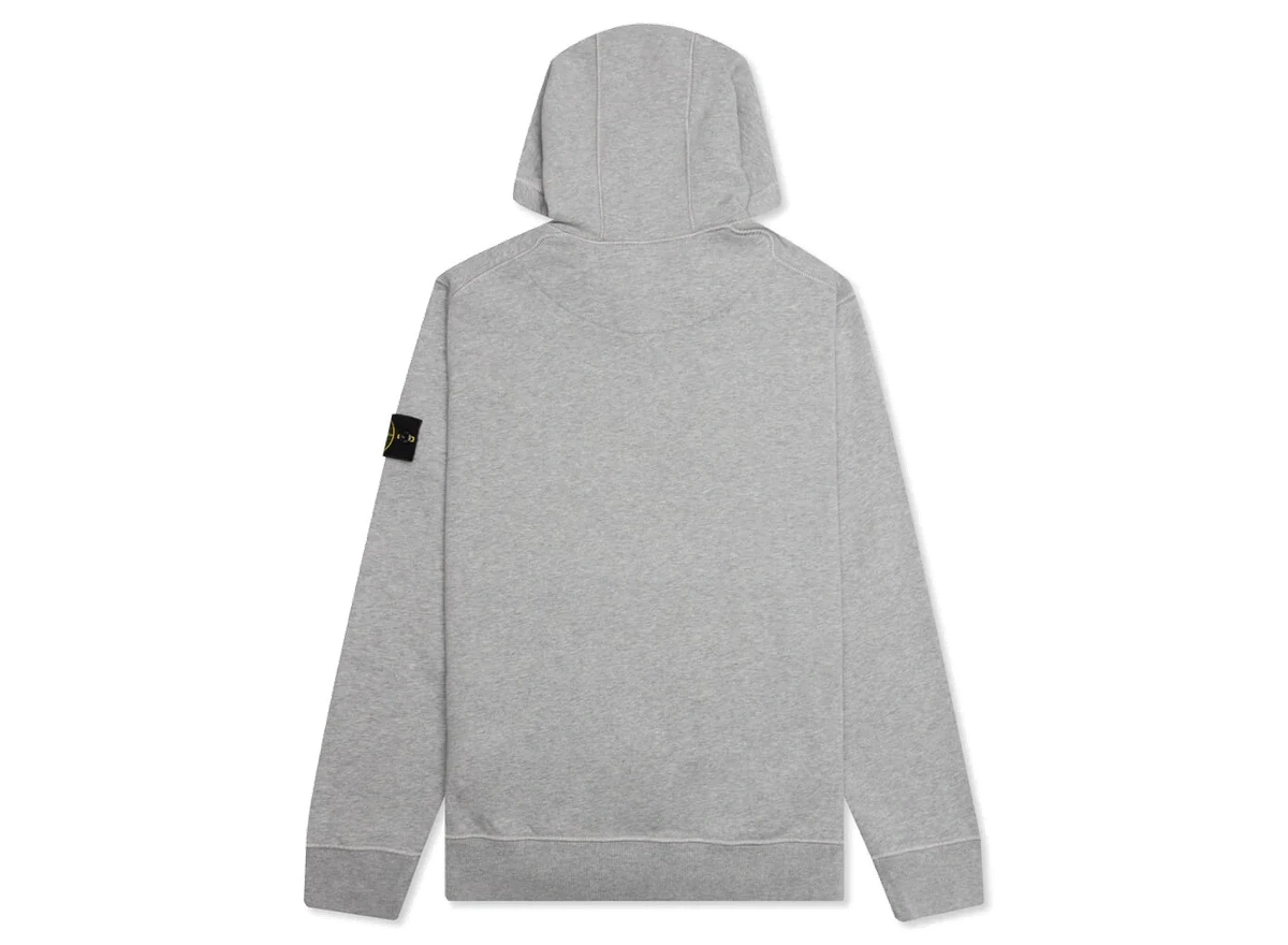 Stone Island Hooded Sweatshirt 64120 Melange Grey - Image 1