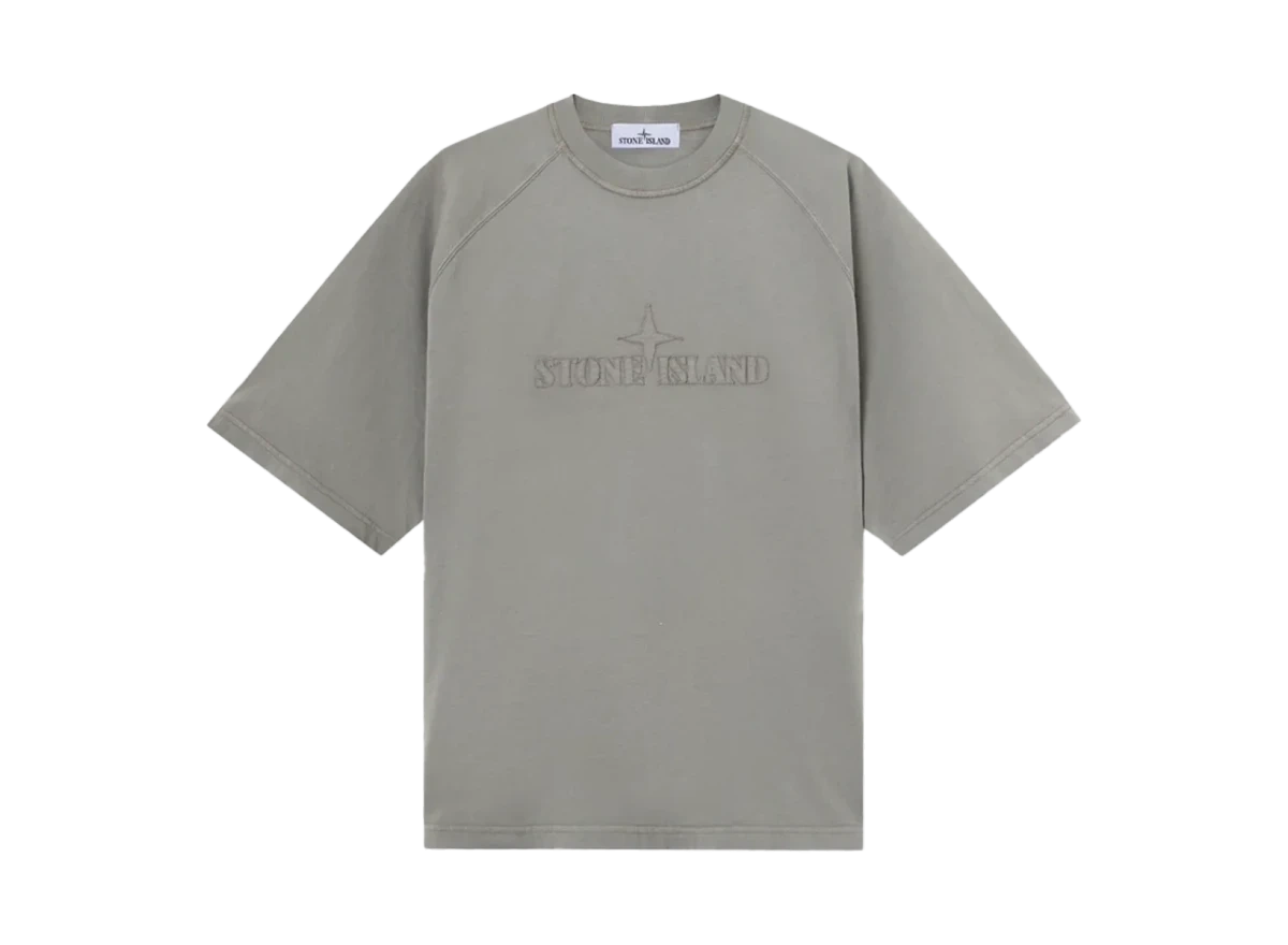 Stone Island Combed Organic Cotton Jersey Grey Produktfoto