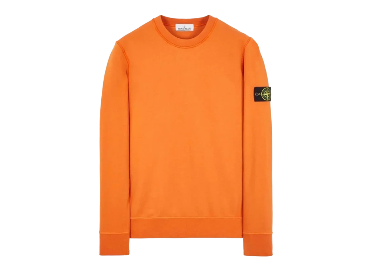 Stone Island Felpa Crewneck Orange Produktfoto