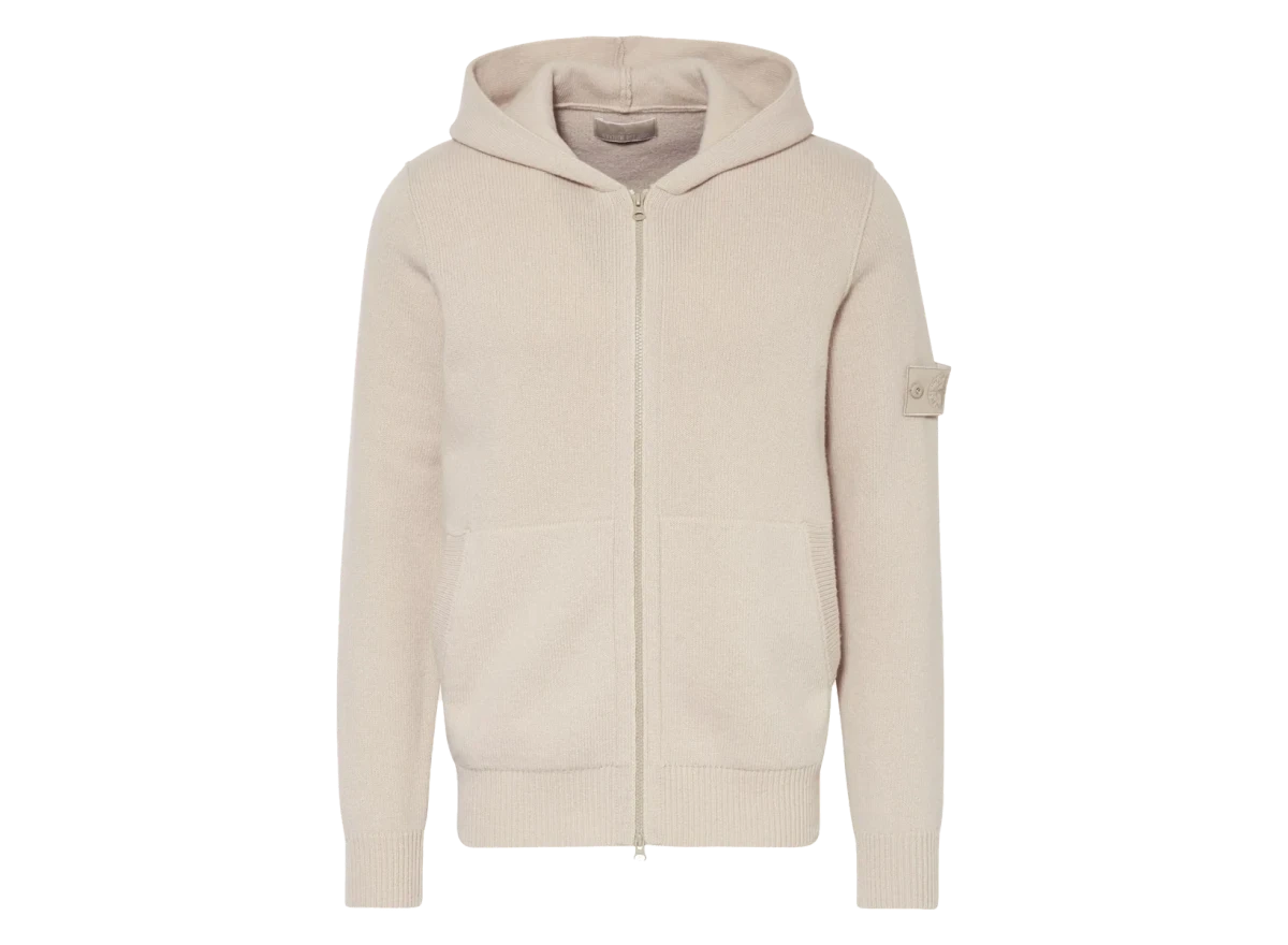 Foto del prodotto Stone Island Wool Ghost Zip Hoodie Beige