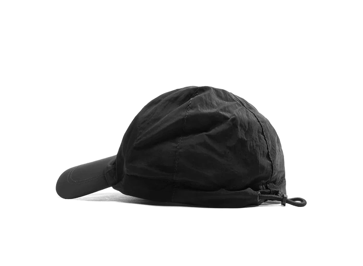Stone Island Econyl Regenerated Nylon 6-Panel Cap Black - Image 2