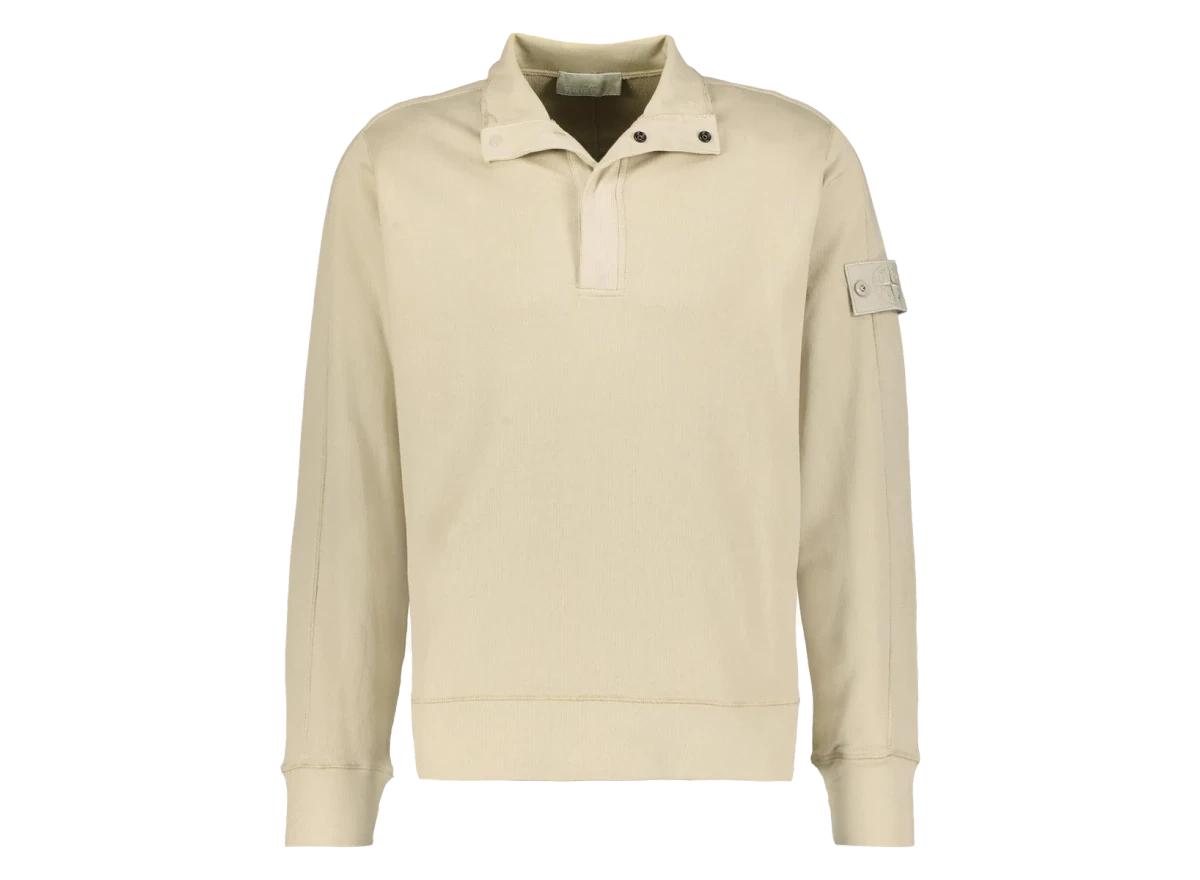 Stone Island Felpa Ghost Button-Up Beige Produktfoto