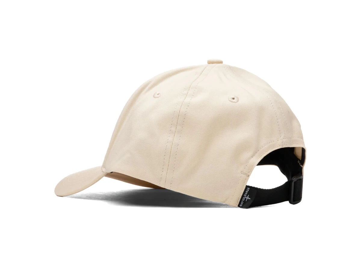 Stone Island 6 Panel Cap 99661 Ivory - Image 2