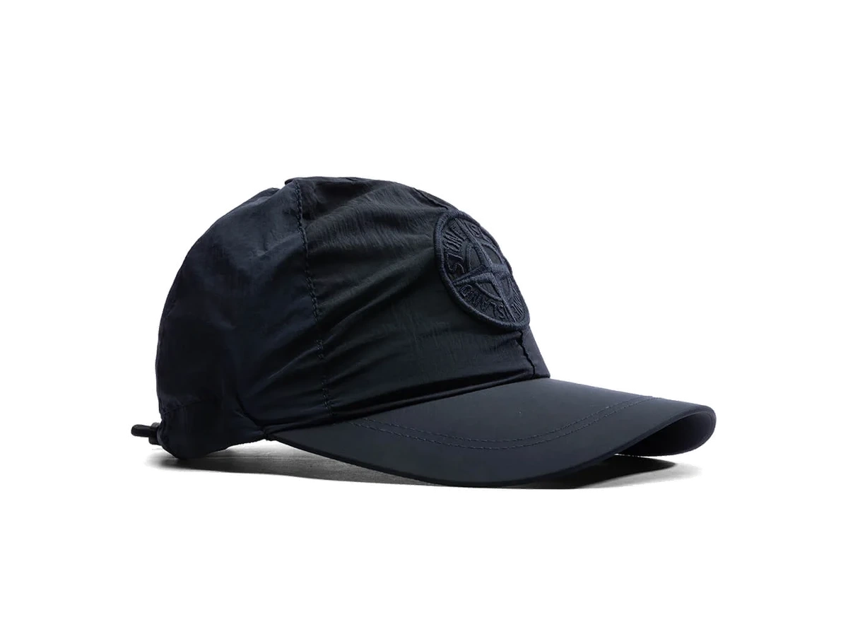 Stone Island Econyl Regenerated Nylon 6-Panel Cap Navy Blue - Image 1