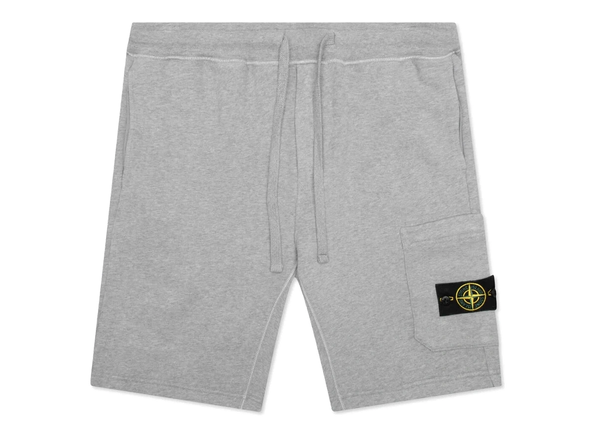 Stone Island Fleece Shorts 64620 Melange Grey product photo