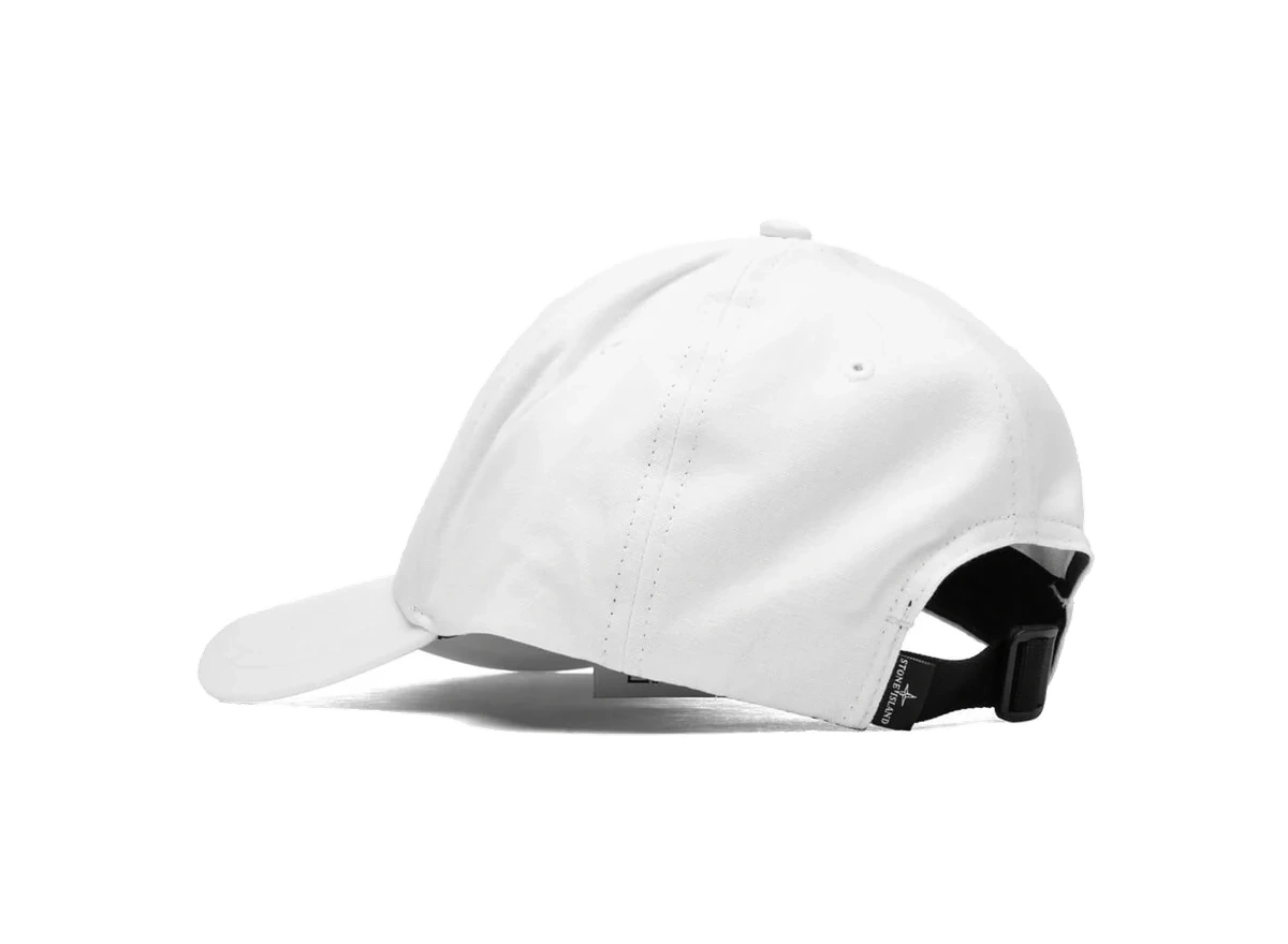 Stone Island 6 Panel Cap 99661 White - Image 2