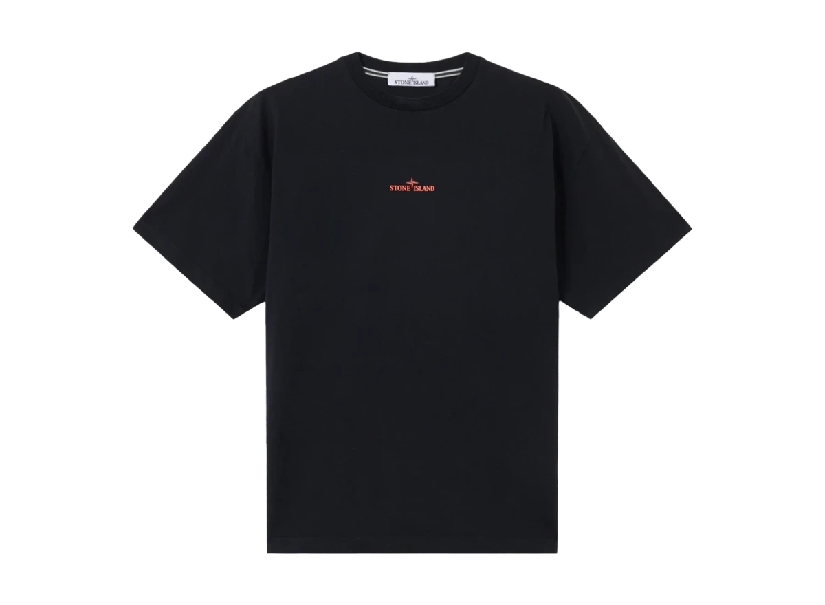 Foto del prodotto Stone Island 21002RC Combed Organic Cotton Jersey Black/Red