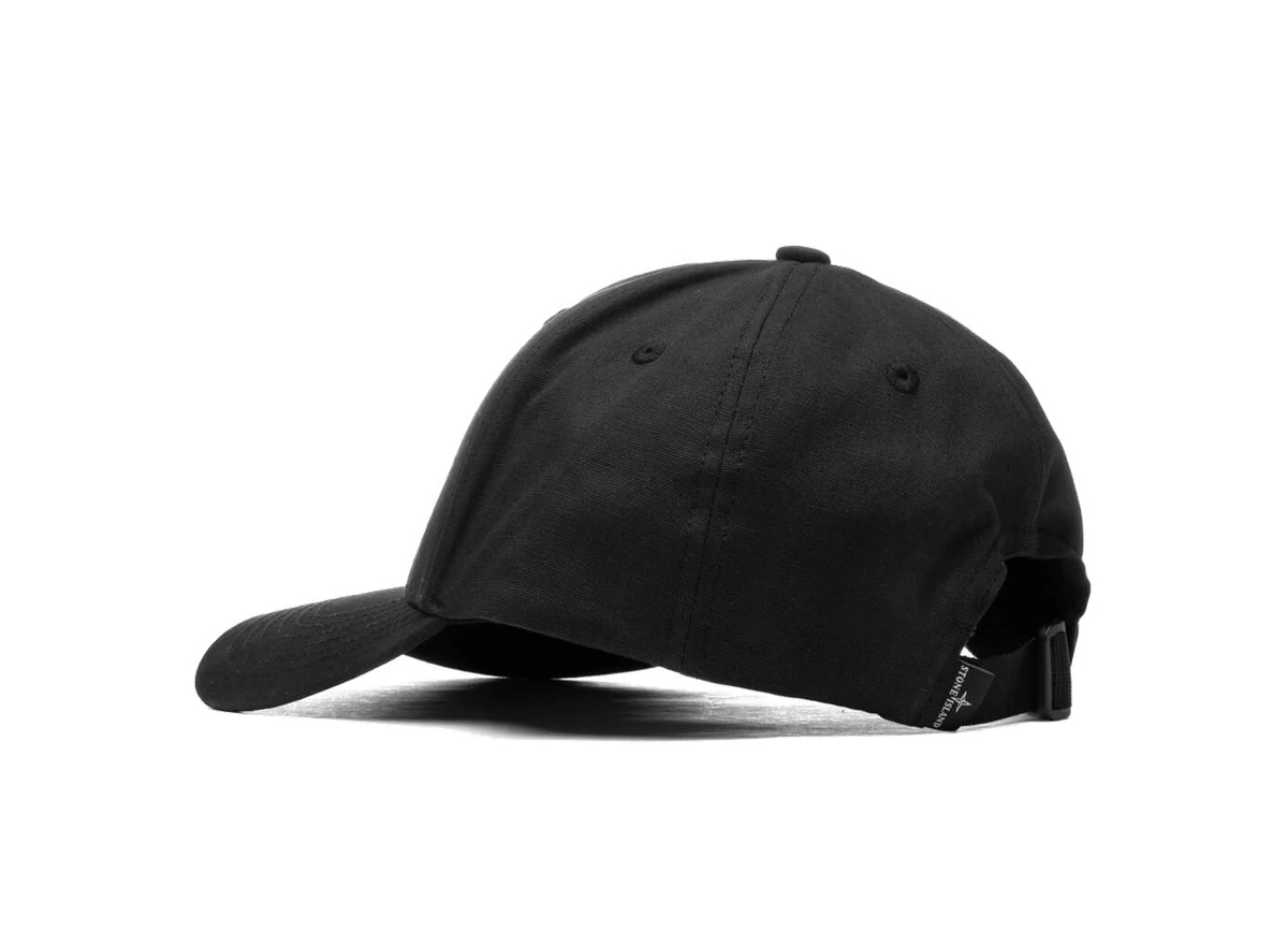 Stone Island 6 Panel Cap 99661 Black - Image 2