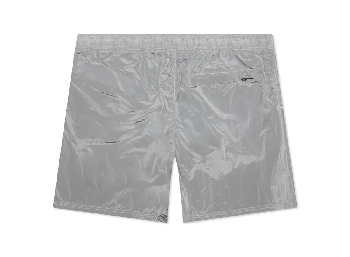 Stone Island Nylon Metal Swim Shorts B0943 Pearl Grey - Image 1