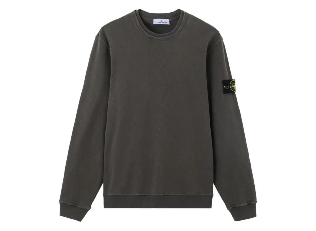 Foto del prodotto Stone Island Malfile Fleece Old Effect Sweatshirt Charcoal