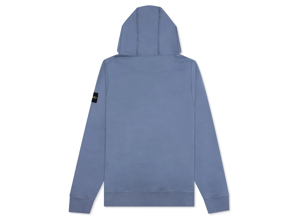 Stone Island Hooded Sweatshirt Avio Blue - Image 1