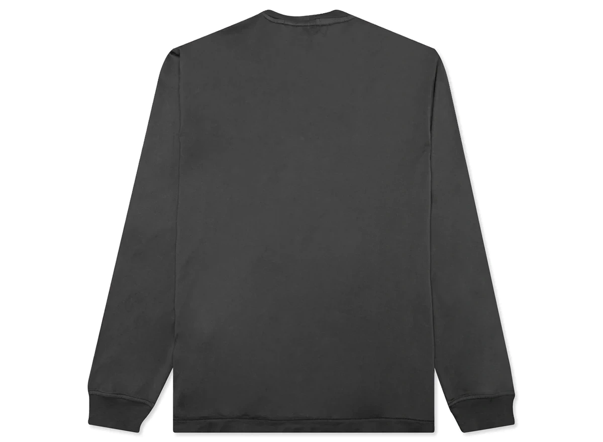 Stone Island Patch Logo Longsleeve T-Shirt Charcoal - Image 1