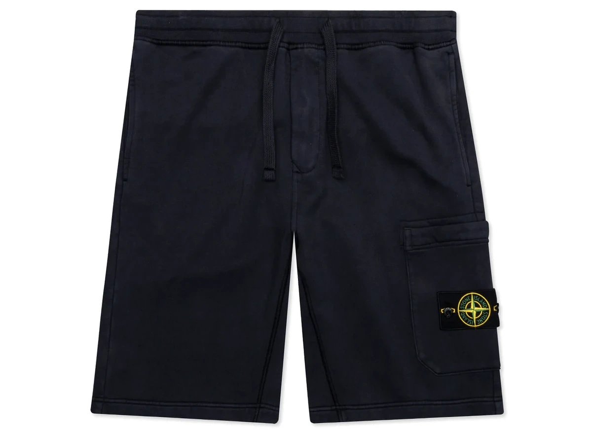 Stone Island Bermuda Cargo Shorts 64651 Navy Blue product photo