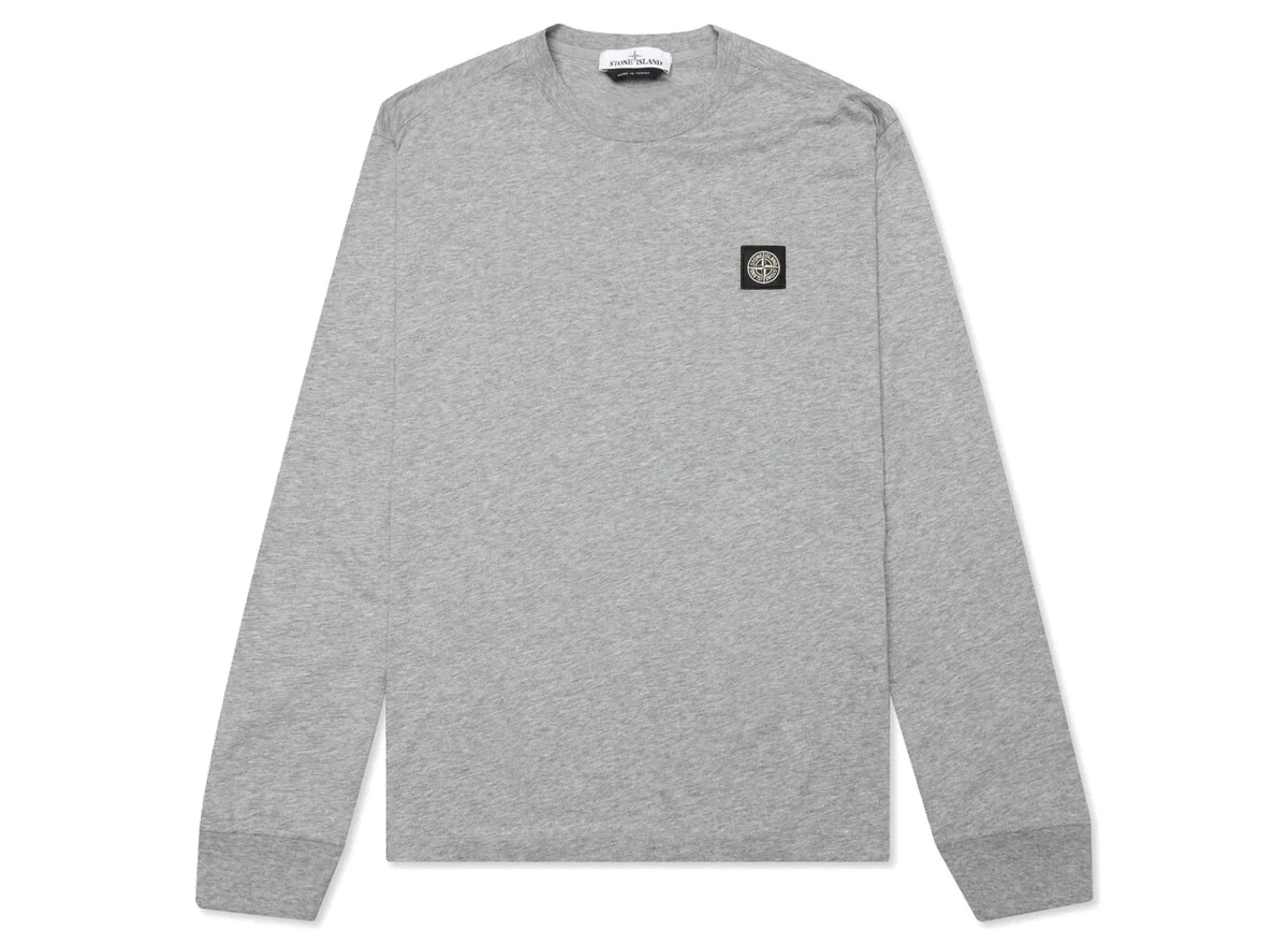 Foto del prodotto Stone Island Patch Logo Longsleeve T-Shirt Melange Grey