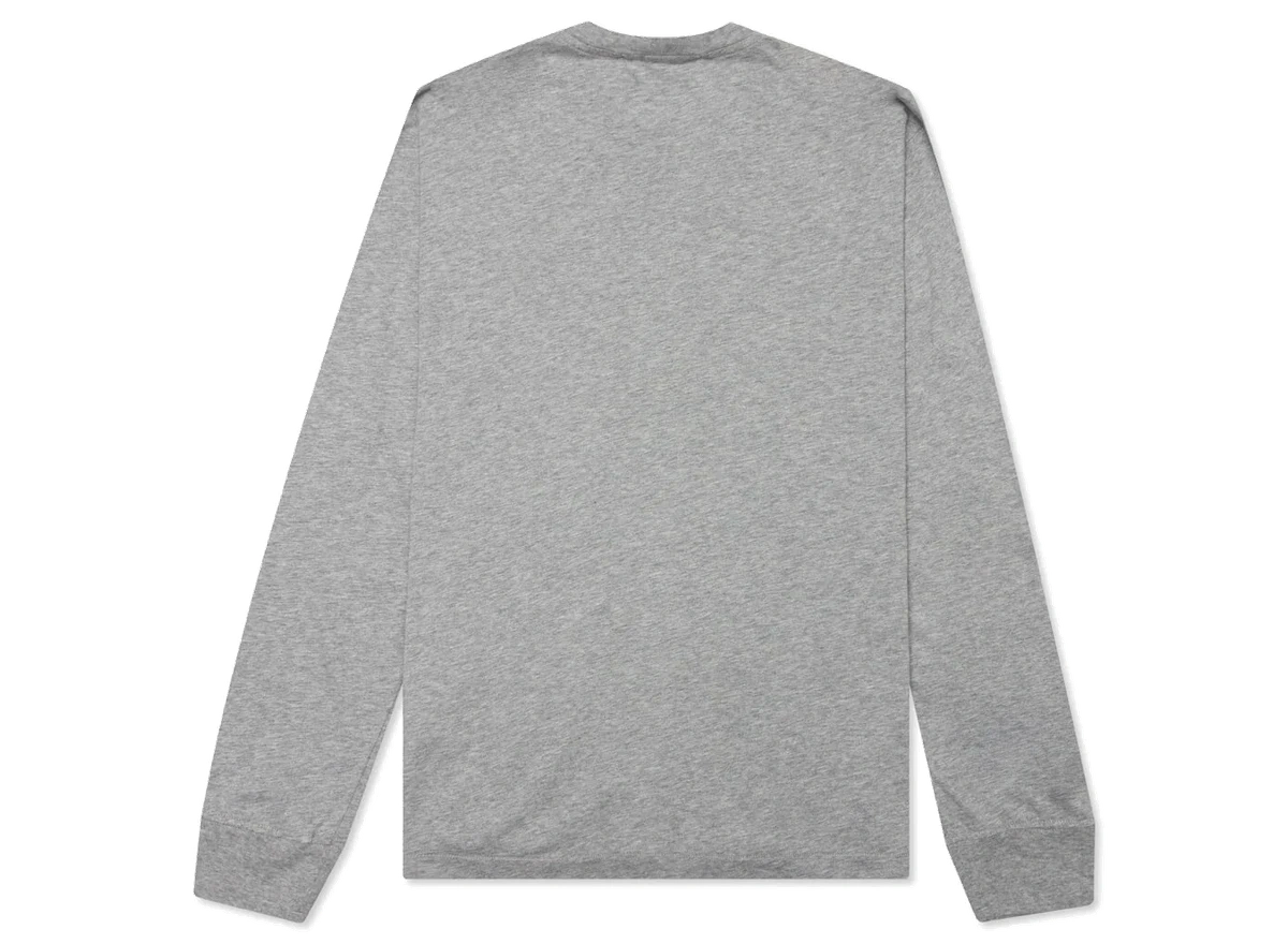Stone Island Patch Logo Longsleeve T-Shirt Melange Grey - Image 1