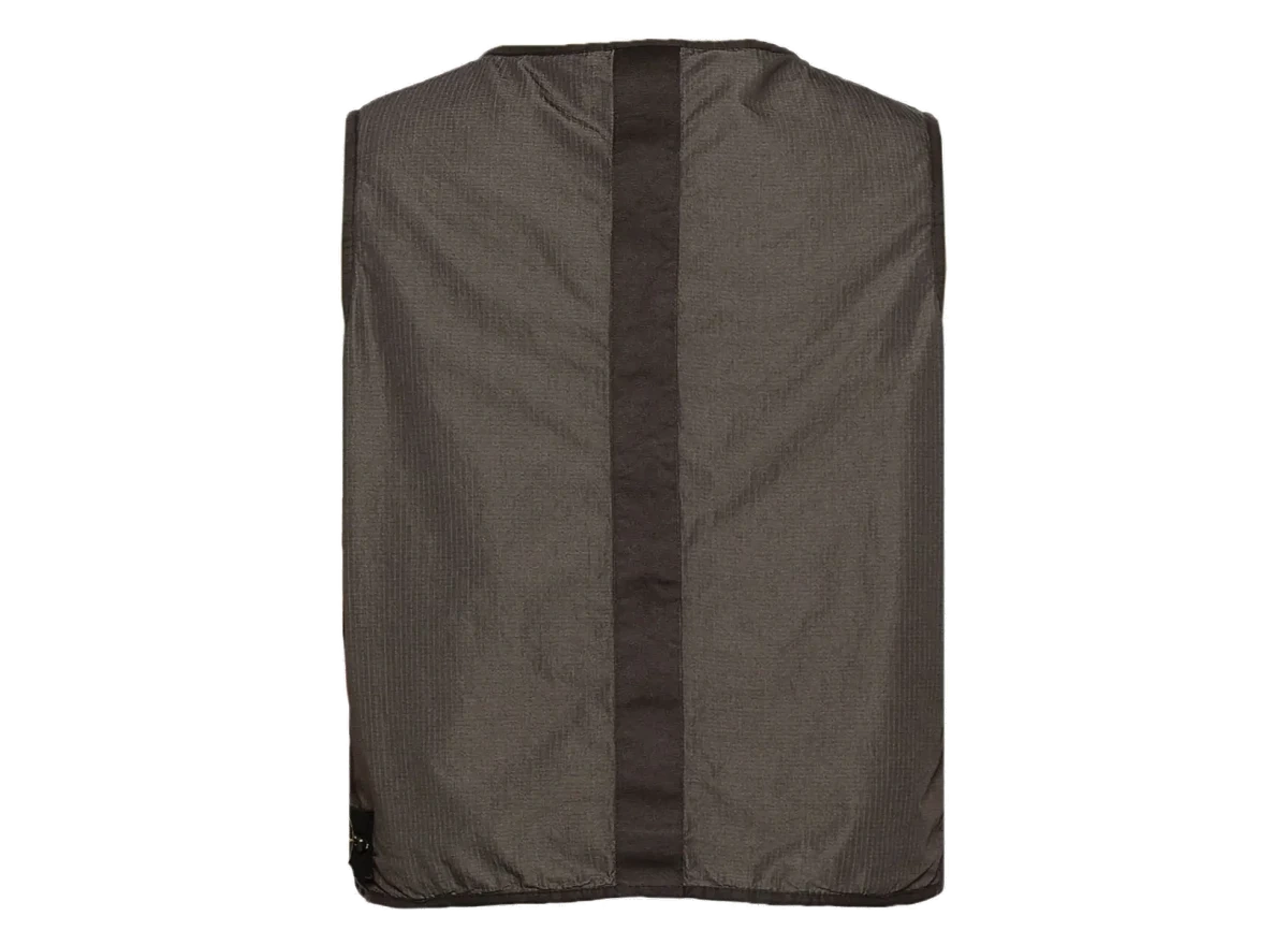 Stone Island Pocket Zip Ripstop Vest Charcoal - Image 1