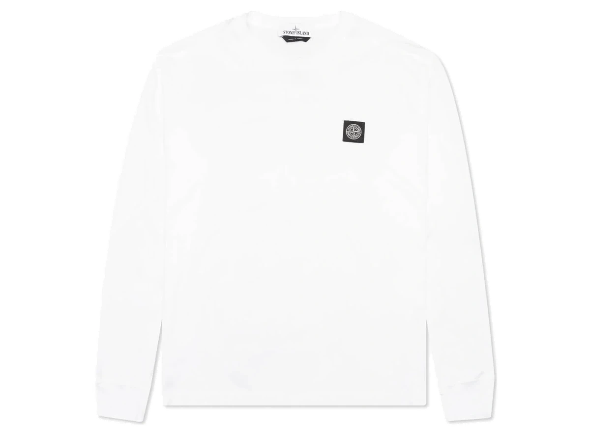 Foto del prodotto Stone Island Patch Logo Longsleeve T-Shirt White