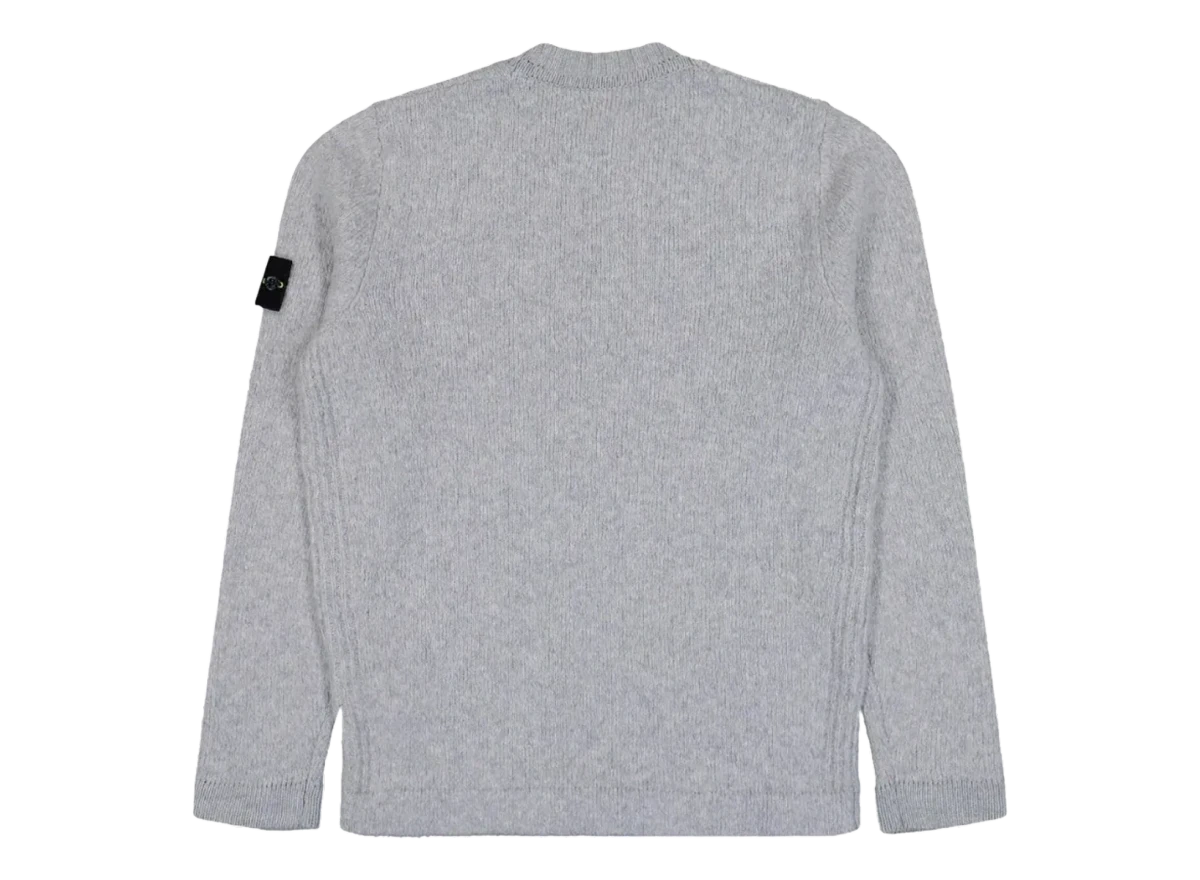 Stone Island Knit Crewneck Melange Grey - Image 1