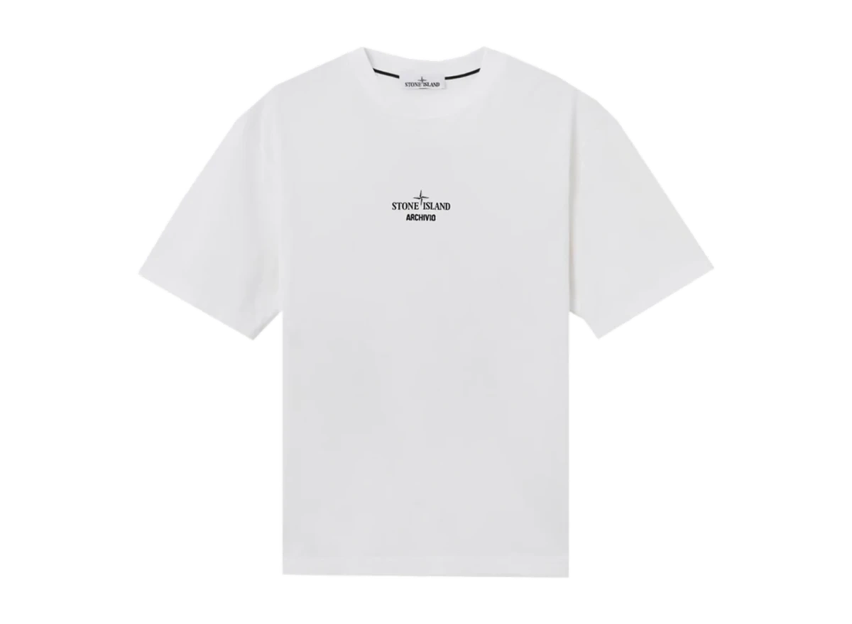 Foto del prodotto Stone Island Organic Cotton Archivio Print T-Shirt White