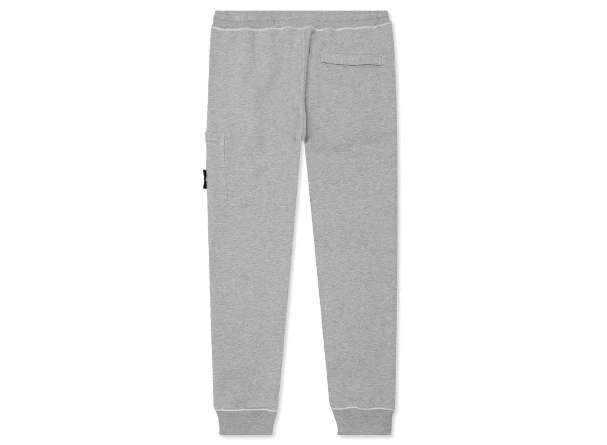 Stone Island Fleece Cargo Sweatpants 64551 Melange Grey - Image 1
