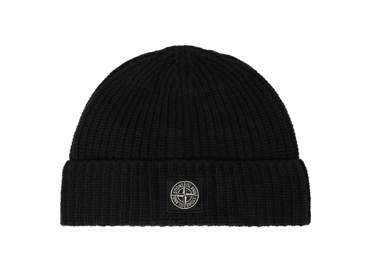 Foto del prodotto Stone Island Light RWS Geelong Wool Beanie Black