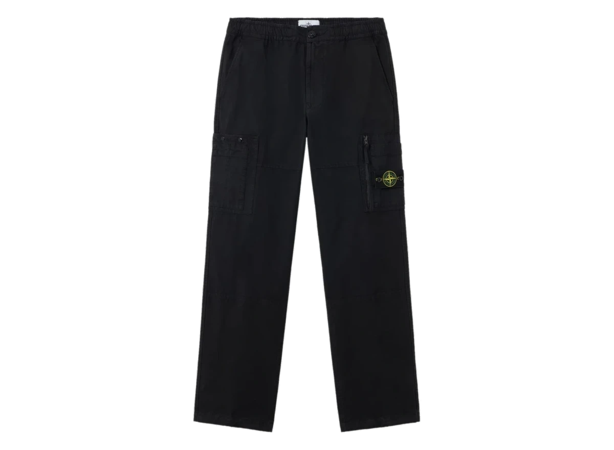 Foto del prodotto Stone Island Organic Cotton Ripstop Cargo Pants Black