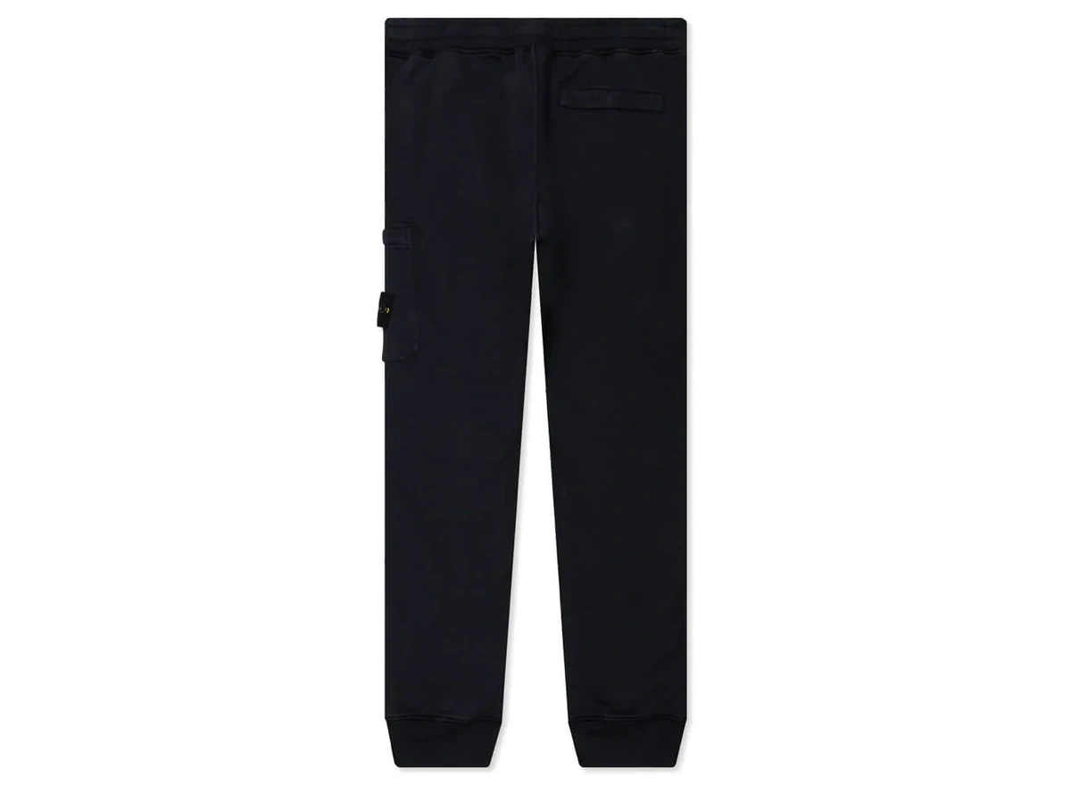 Stone Island Fleece Cargo Sweatpants 64551 Navy Blue - Image 1